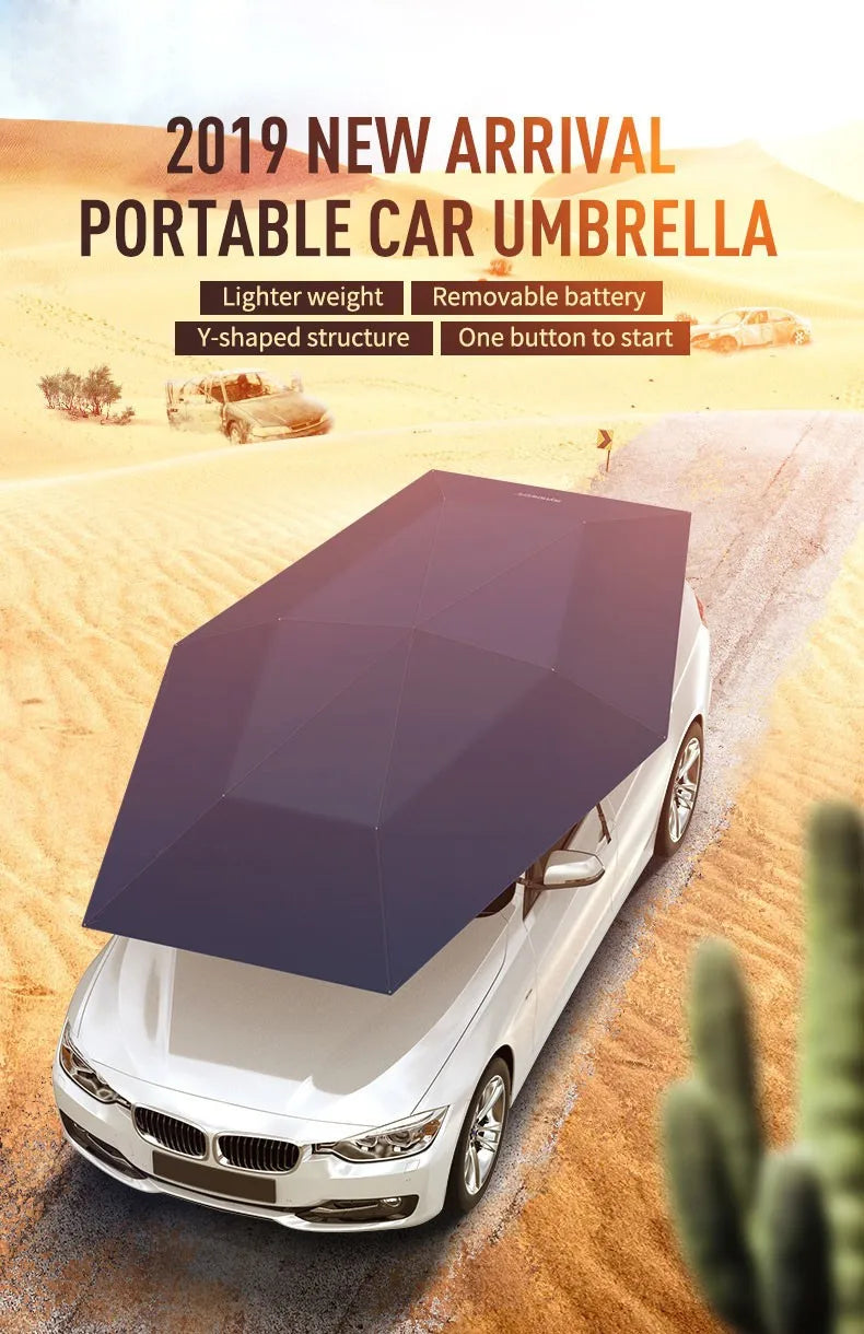 4.2m 4.8m Car Roof Shade Cover Automatic Car Umbrellas with Remote Control